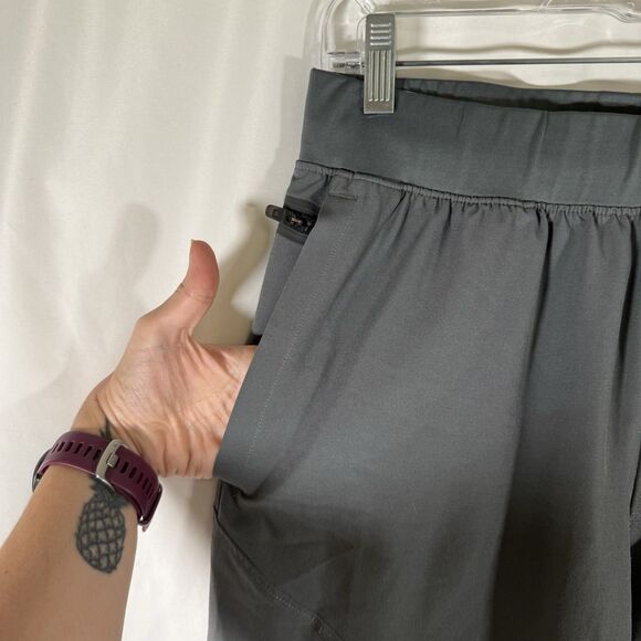 Under Armour Pants Women's Medium Grey Pull On Elastic Waist Drawstring Pockets - Picture 5 of 13